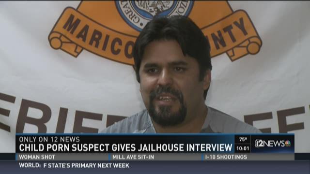 Child porn suspect gives jailhouse interview