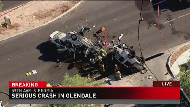 3 injured in Glendale crash near 59th, Peoria avenues | 12news.com