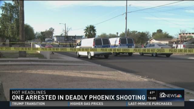 1 Dead, 1 In Custody After Fatal Shooting In Phoenix | 12news.com