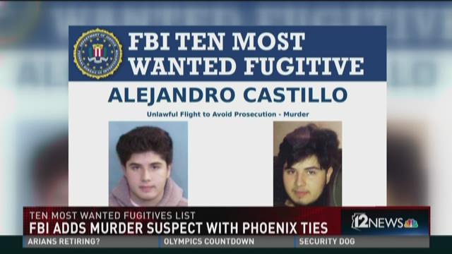 Murder Suspect With Ties To Phoenix Added To Fbi S 10 Most Wanted List