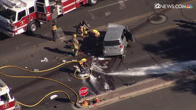 2 dead, several injured after multi-vehicle crash in Phoenix | 12news.com